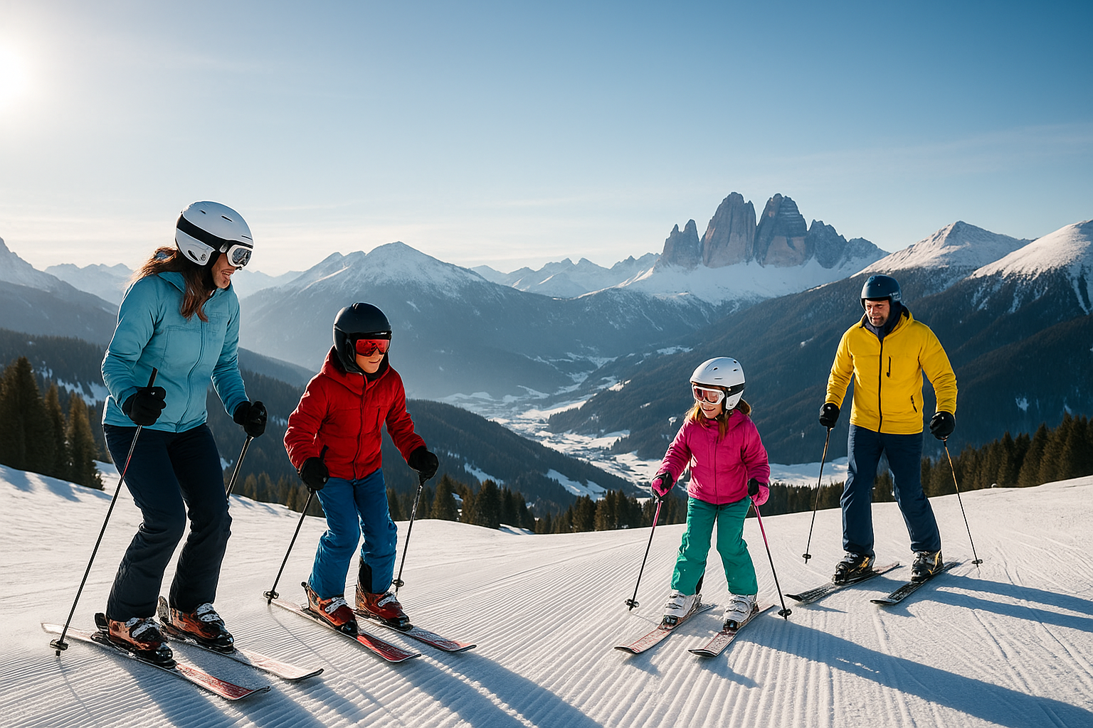 Winter in Sillian – Blick in die Dolomiten